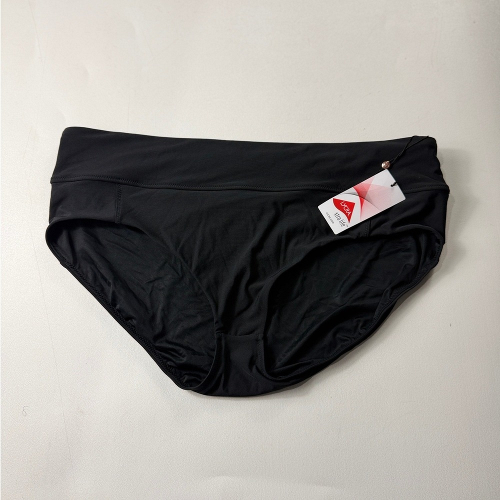 Calia Womens Black Bikini Swim Bottoms Lycra Xtra Life XL WSA21502 NEW